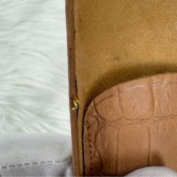 Vintage Buxton Key-Tainer Key Fob Organizer Case Genuine Leather 3”x2 2/8” Tan - Picture 10 of 10